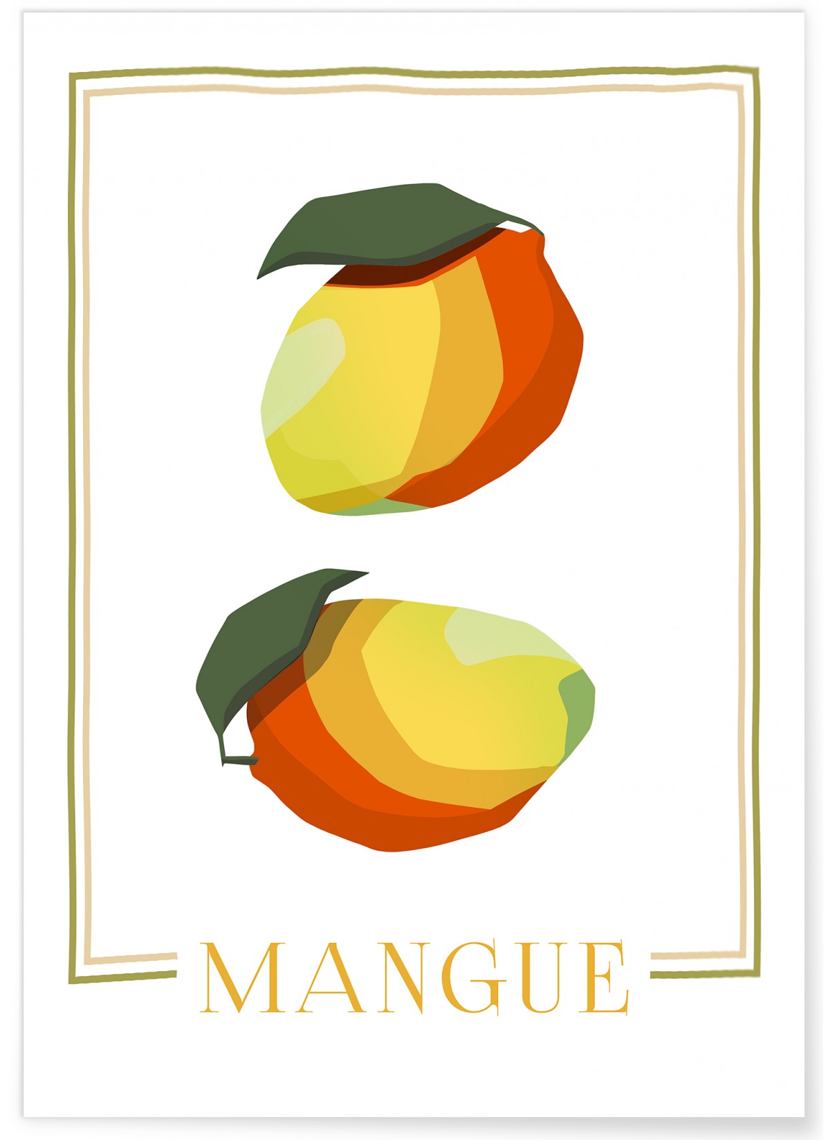 Affiche Abstract Mangue, L'AFFICHERIE
