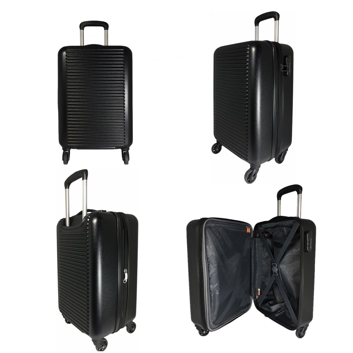 Valise cabine rigide extensible 55cm abs David Jones La Redoute