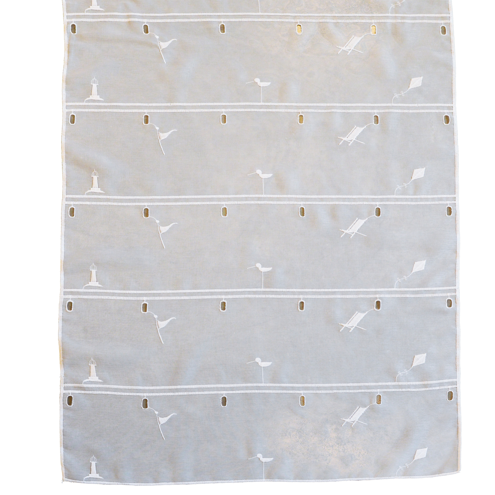 Modulable brodé blanc ambiance été, HOME MAISON