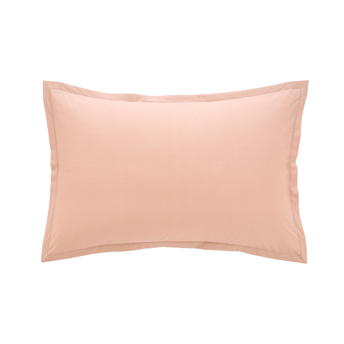 Taie d'oreiller en percale de coton rose, ALCOVE, DESFORGES