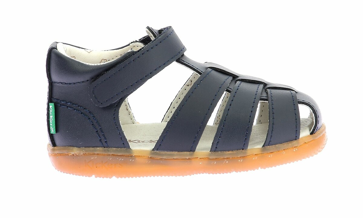 Kids Kick Flo Closed Sandals in Leather, KICKERS