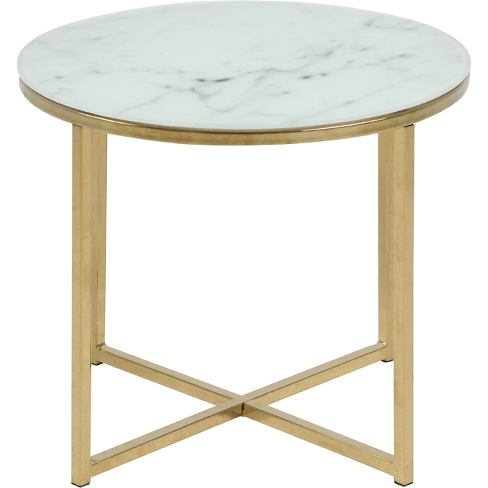 Table basse ronde effet marbre collection BAKAR, RECOLLECTION