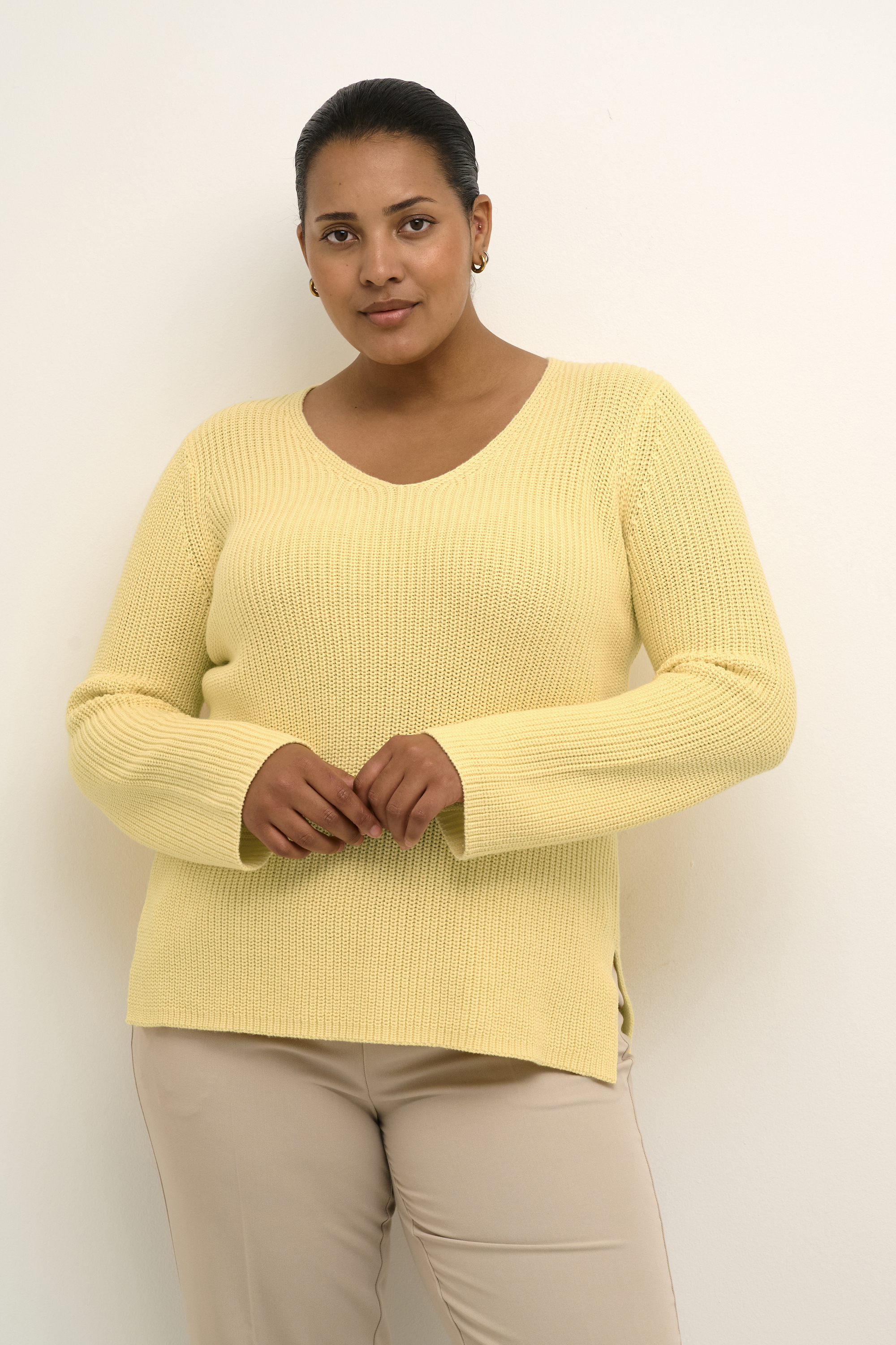 Pullover tricoté, KAFFE CURVE