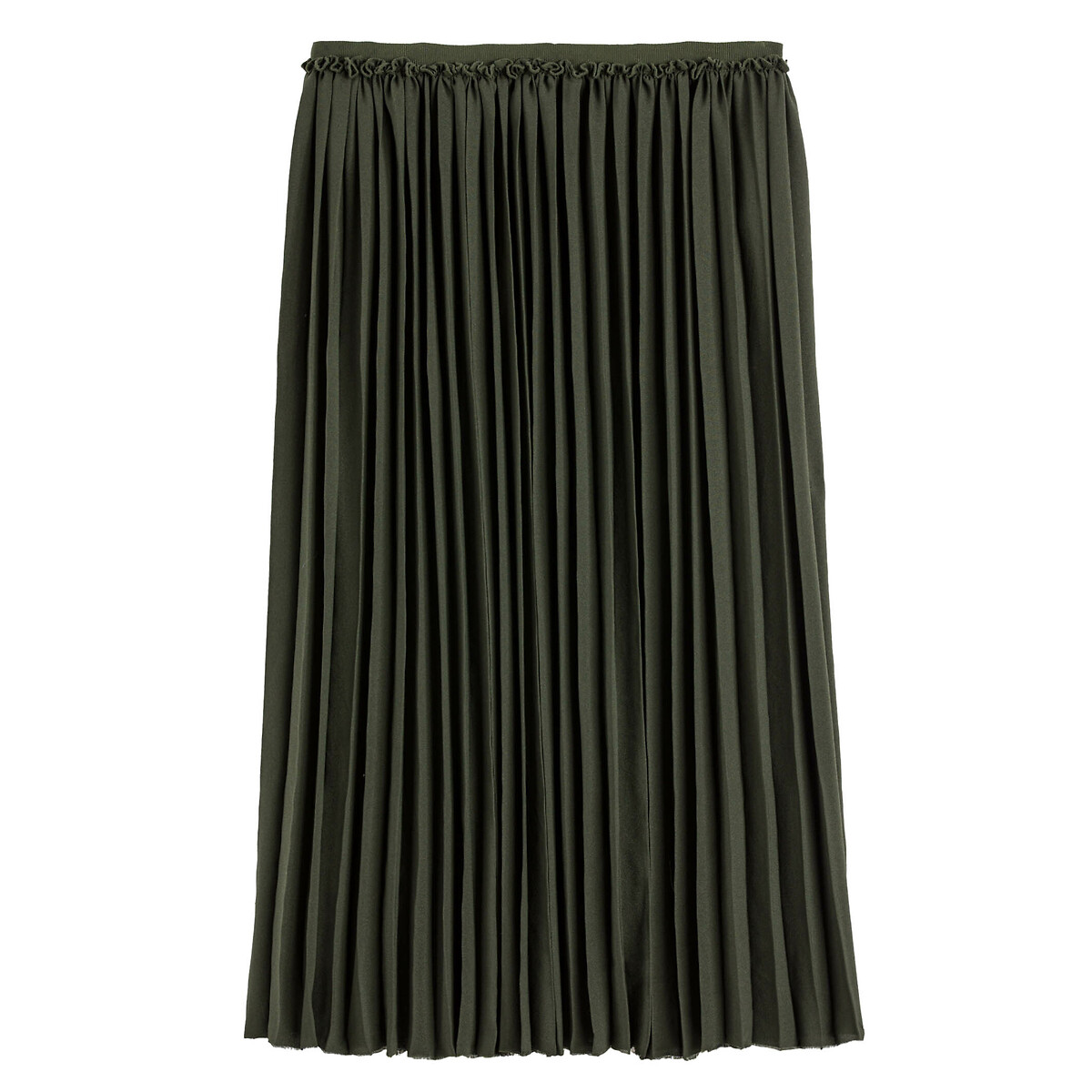Pleated Mid-Length Skirt