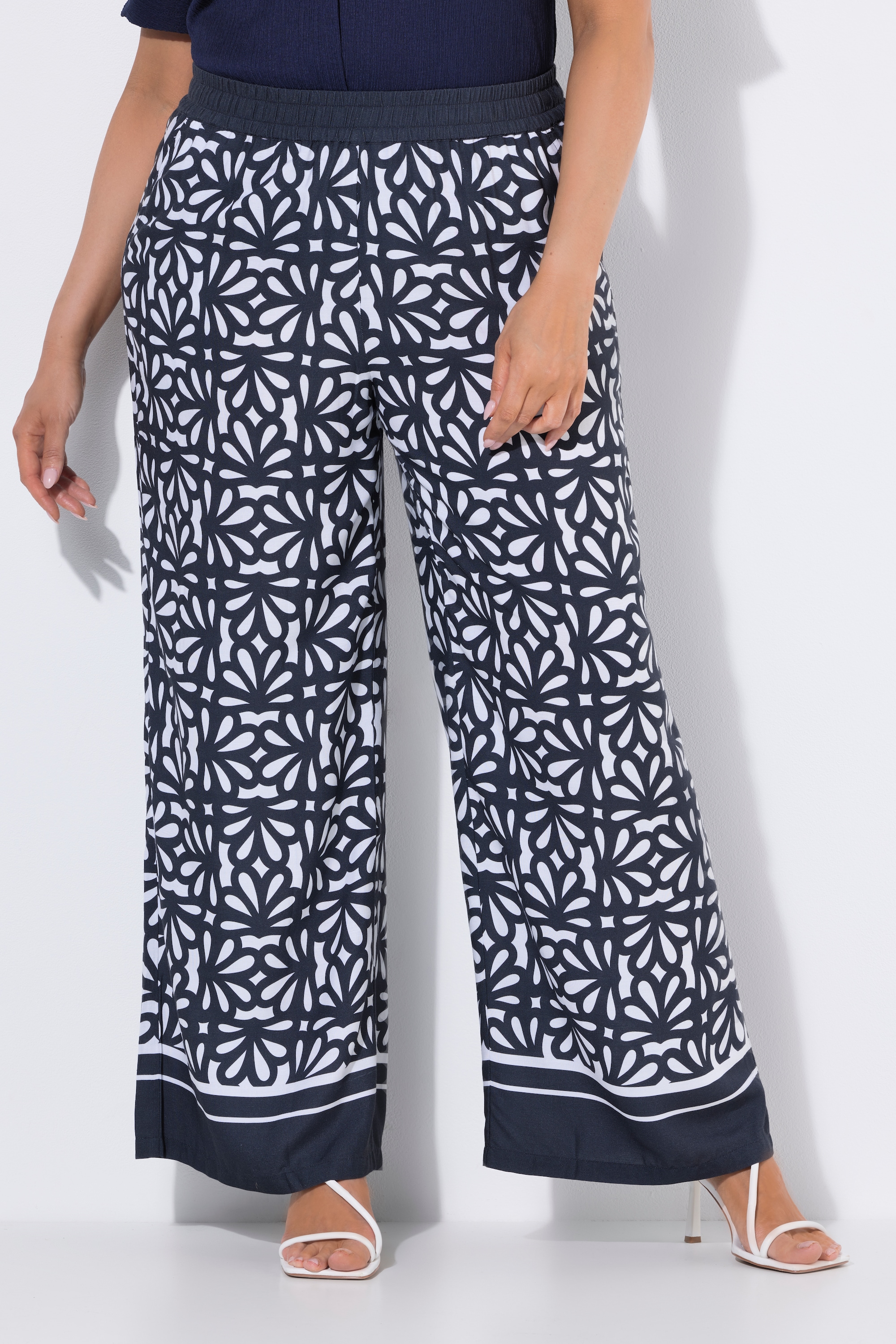 Pantalon large à ceinture élastique, ULLA POPKEN