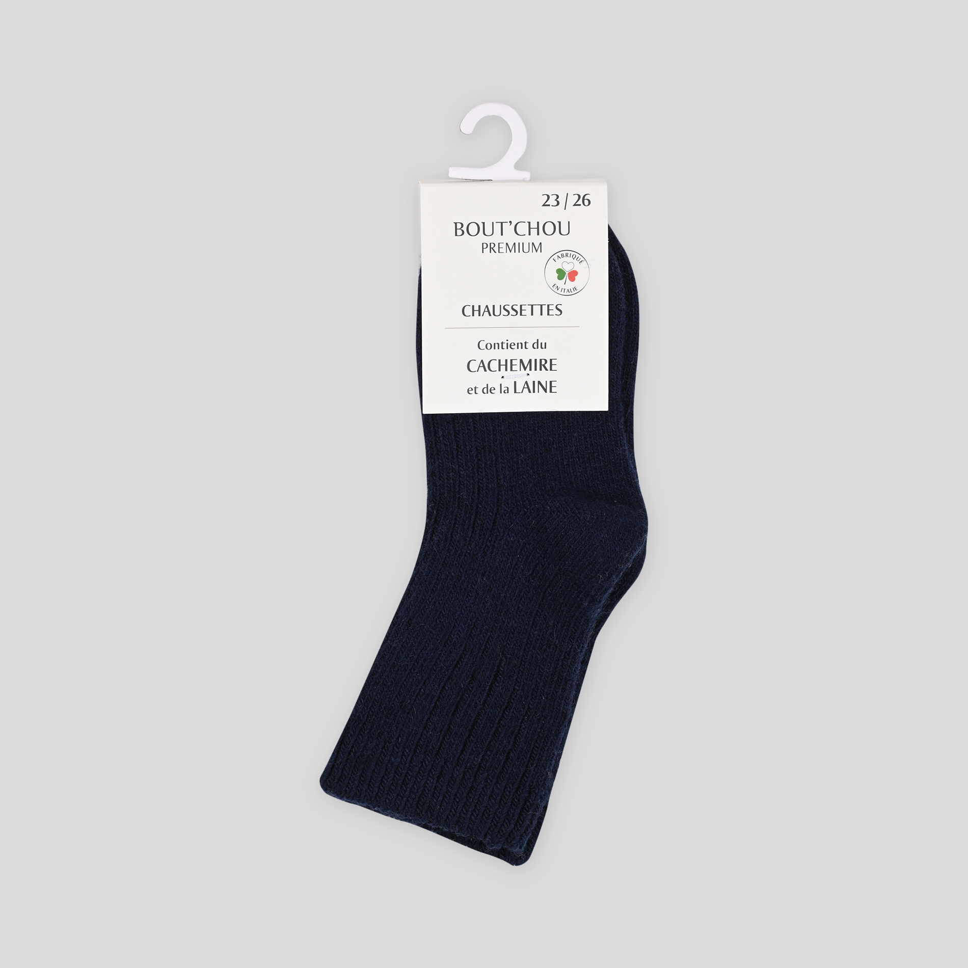 Paire de chaussettes côtelées, BOUT'CHOU