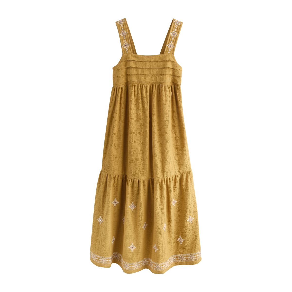 Robe midi en jersey seersucker avec miroirs, NEXT