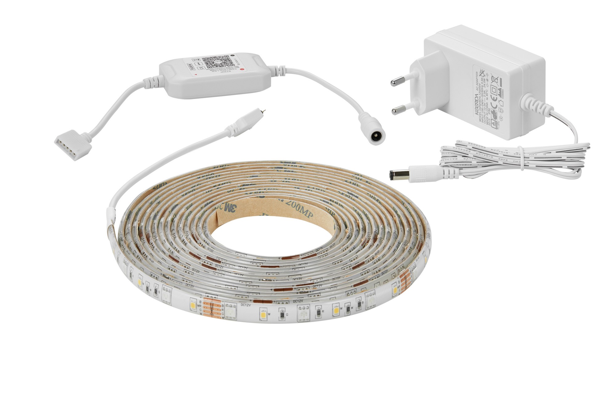 Effet lumineux rectangulaire et discret en plastique, à variation de couleurs RUBAN LED 3M, NORDLUX