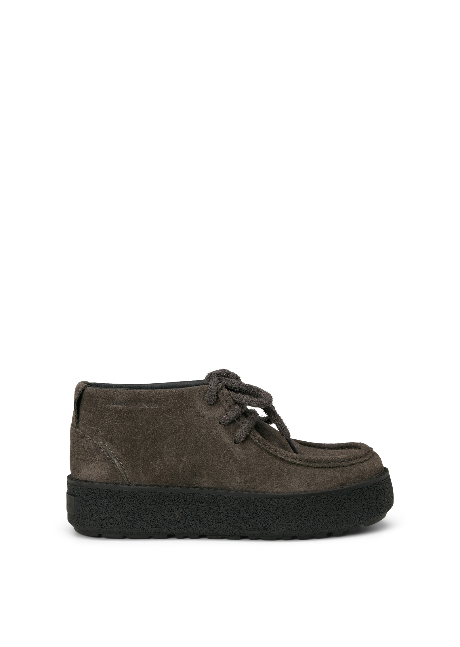 Chaussures à lacets modèle Pia en cuir velours huilé, MARC O'POLO