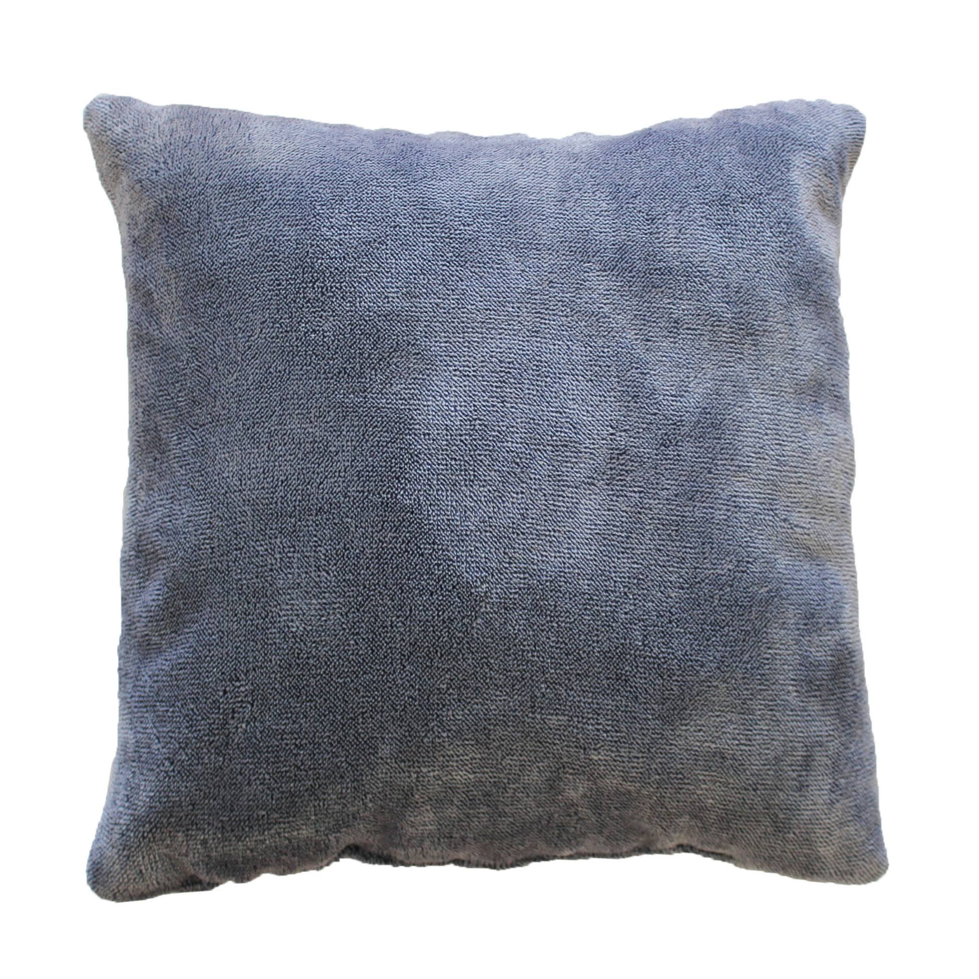 Coussin polyester Flanelle Sweden Bleu 40 x 40 cm, EDEN
