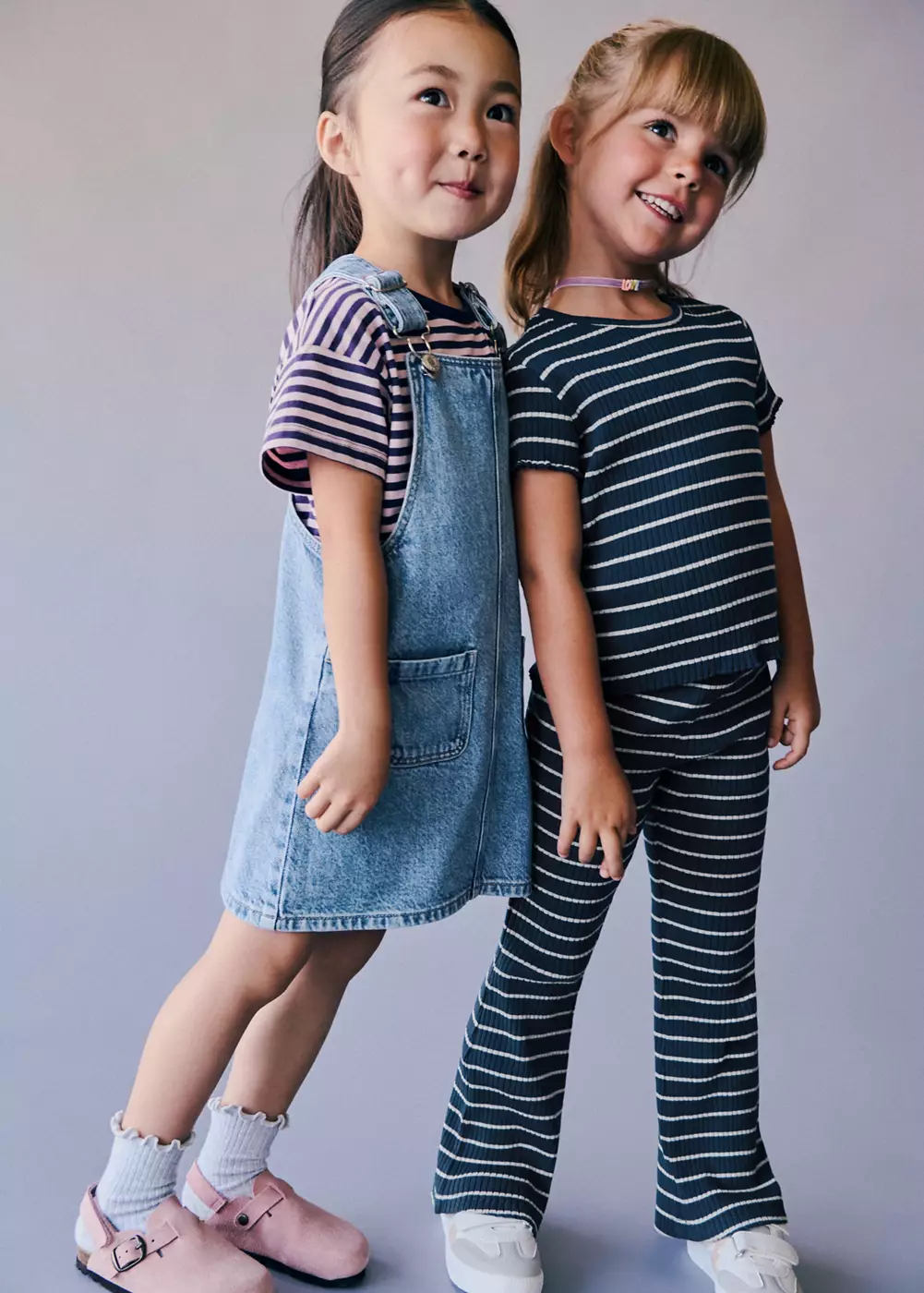 Robe chasuble courte en jean, MANGO BABY