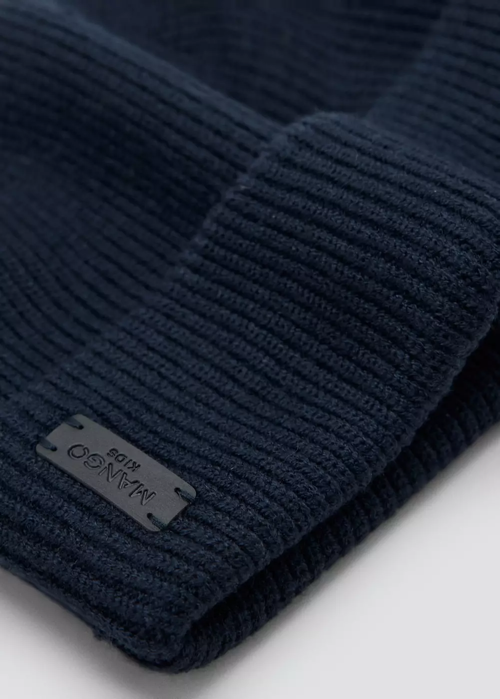 Bonnet côtelé avec Logo en relief, MANGO KIDS