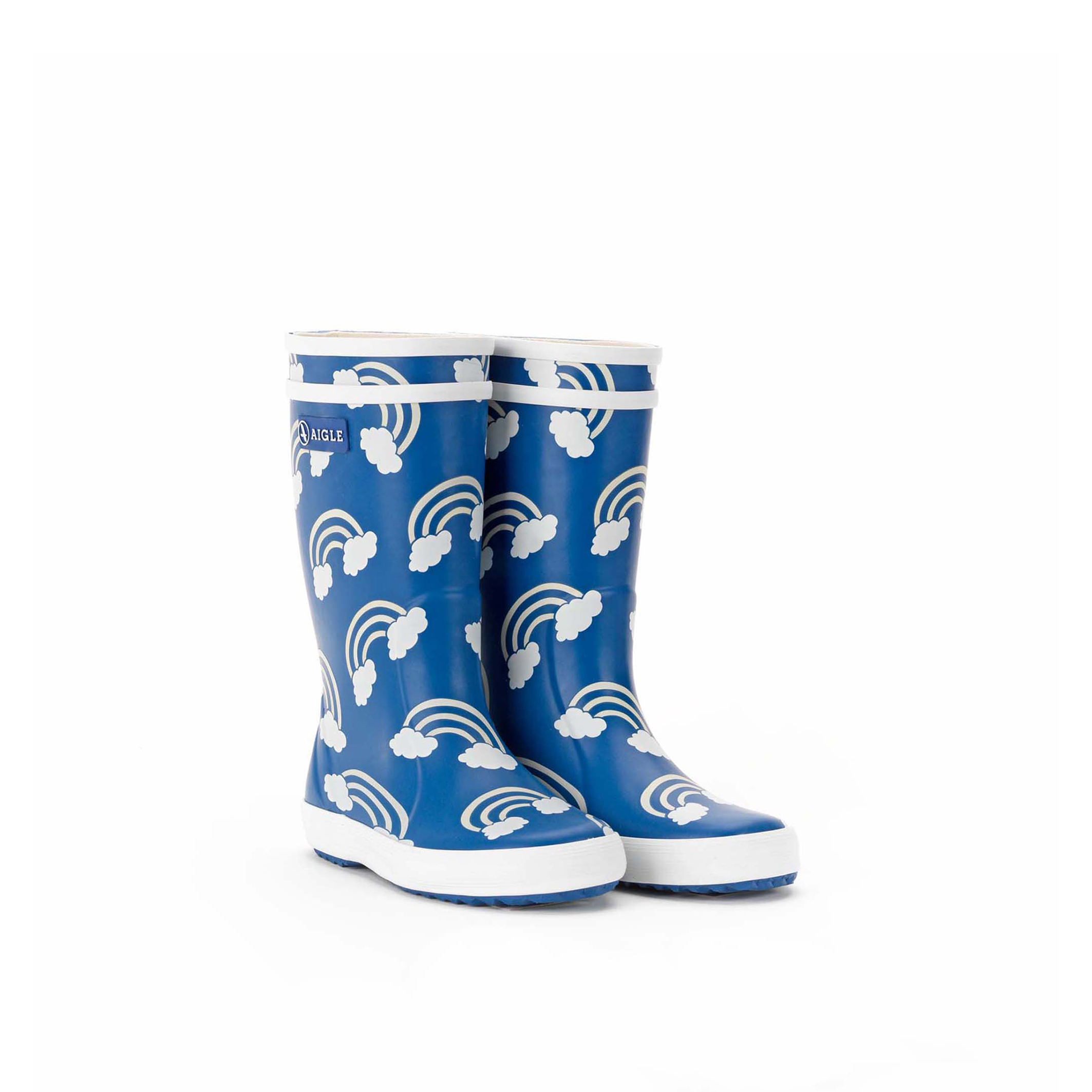 Kids lolly pop wellies with rainbow 