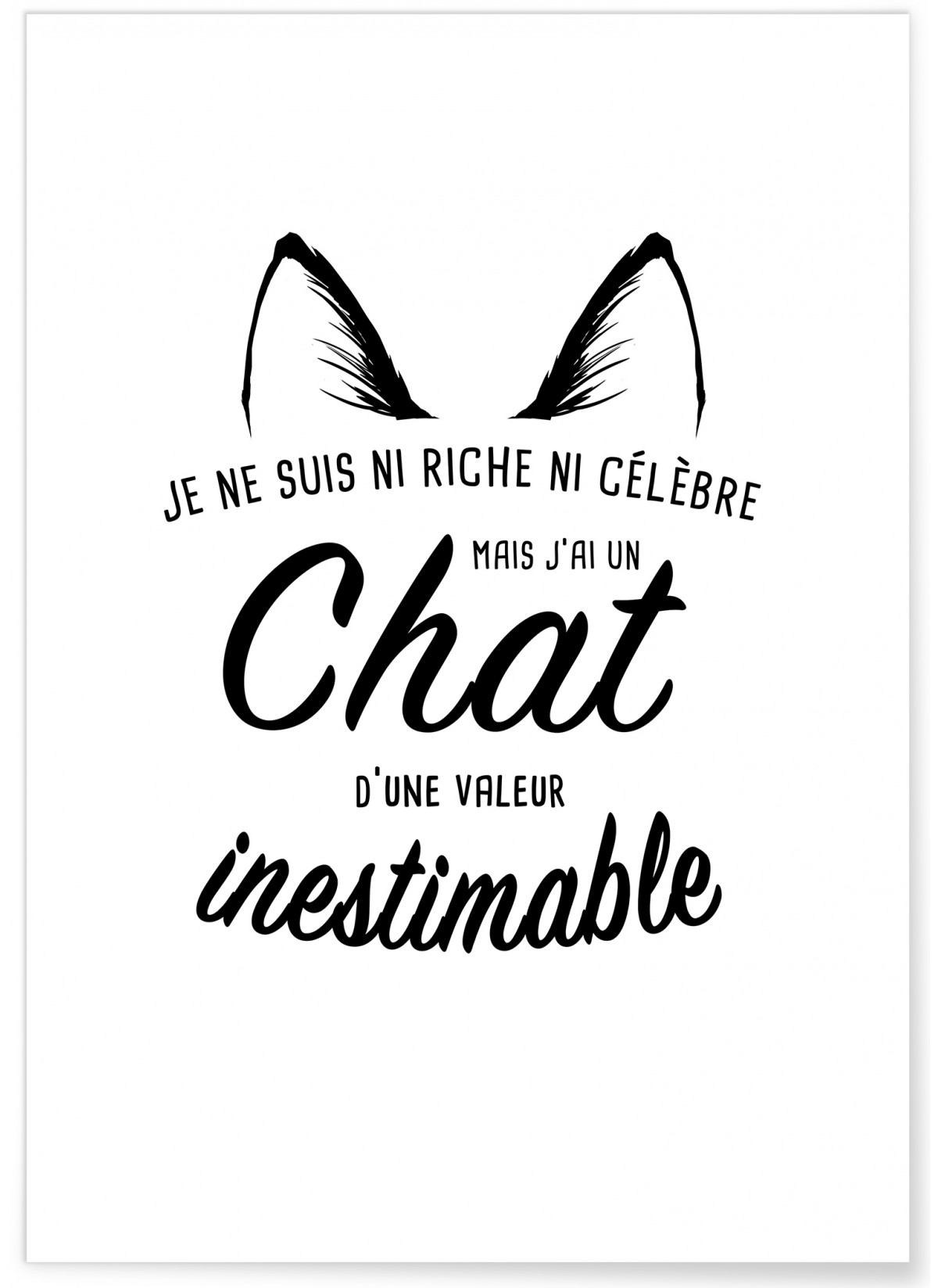 Affiche 'Chat inestimable...', L'AFFICHERIE
