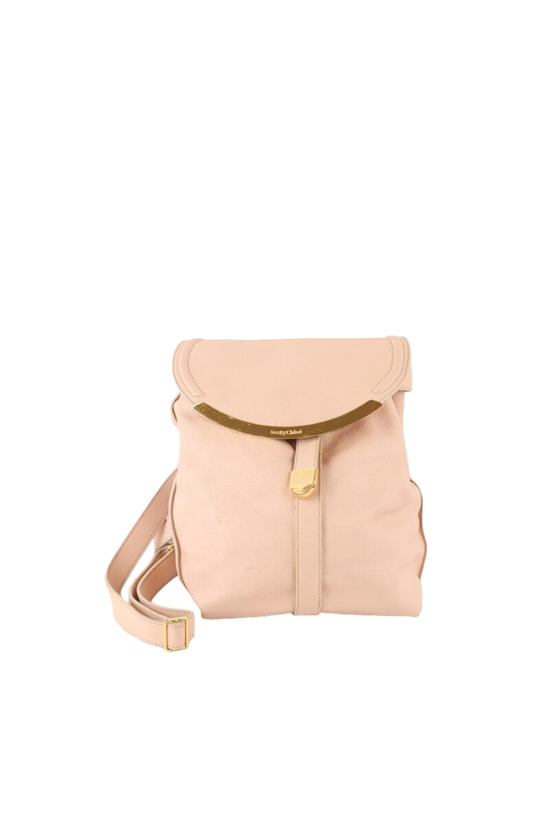 Sac a dos en cuir bon etat rose See By Chloe La Redoute