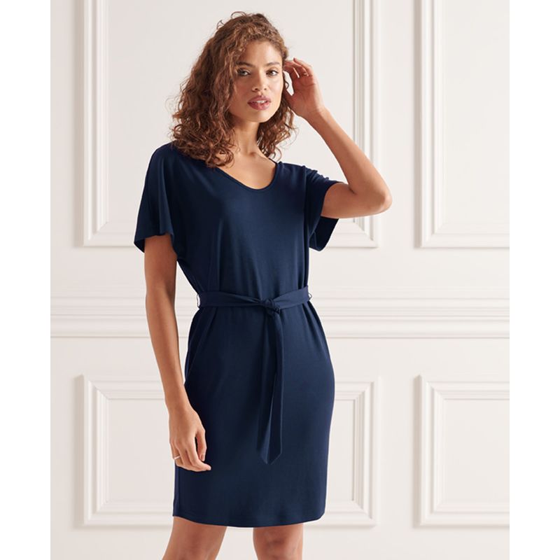 Mini robe avec liens nouer la taille Superdry La Redoute