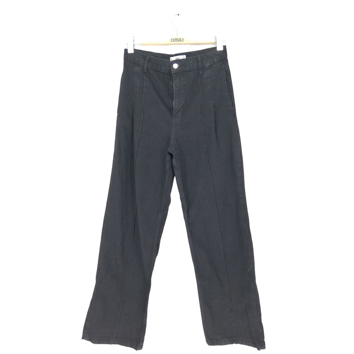 Jean large tr s bon tat noir Mango La Redoute