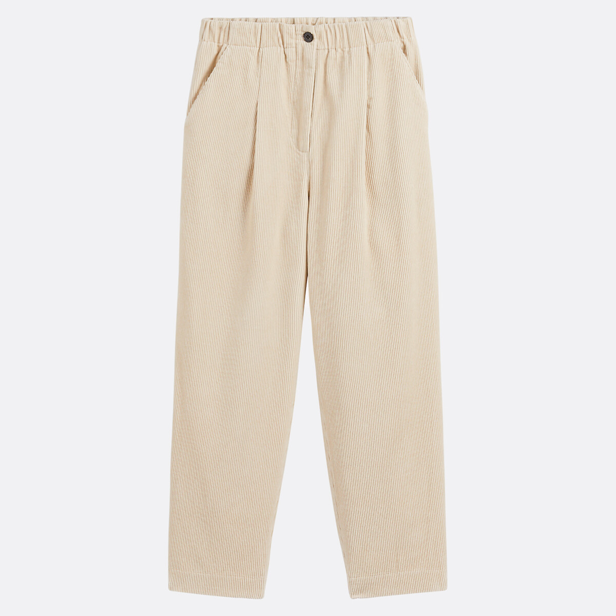 High Waist Carrot Trousers in Corduroy, LA REDOUTE COLLECTIONS