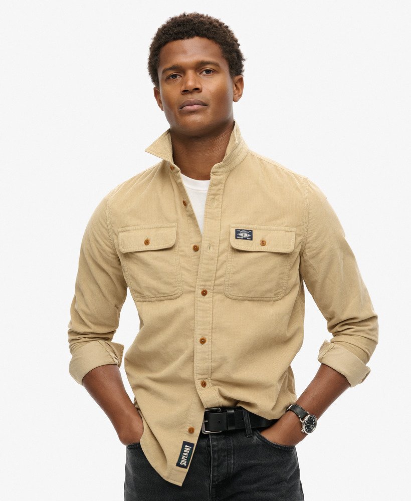 Chemise Trailsman Velours Côtelé Coupe Décontractée, SUPERDRY