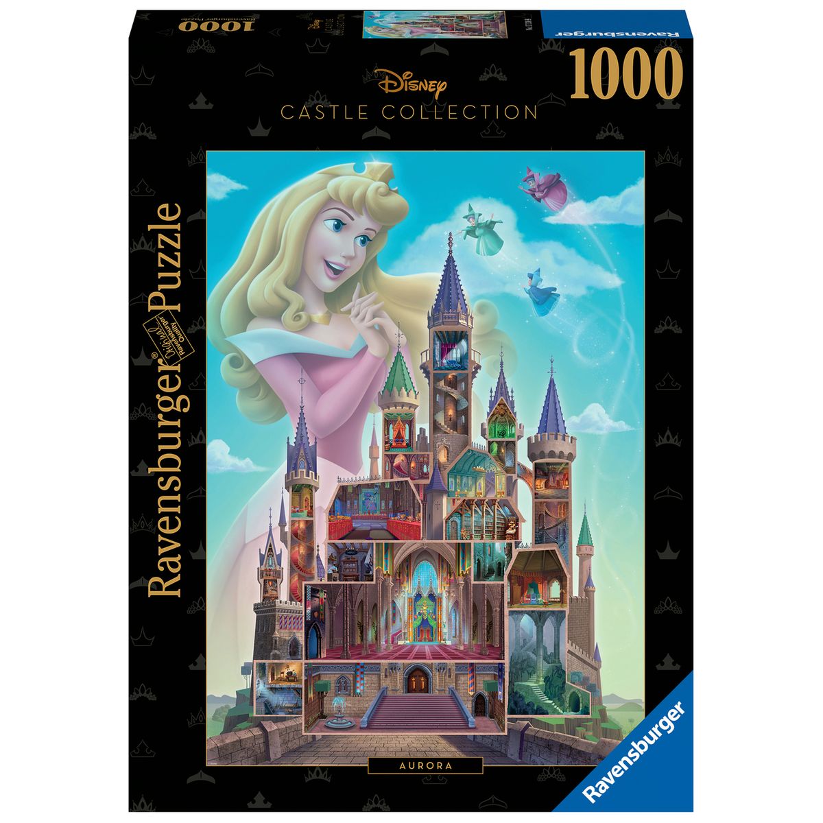 Puzzle 1000 p - aurore ( collection château disney princ
