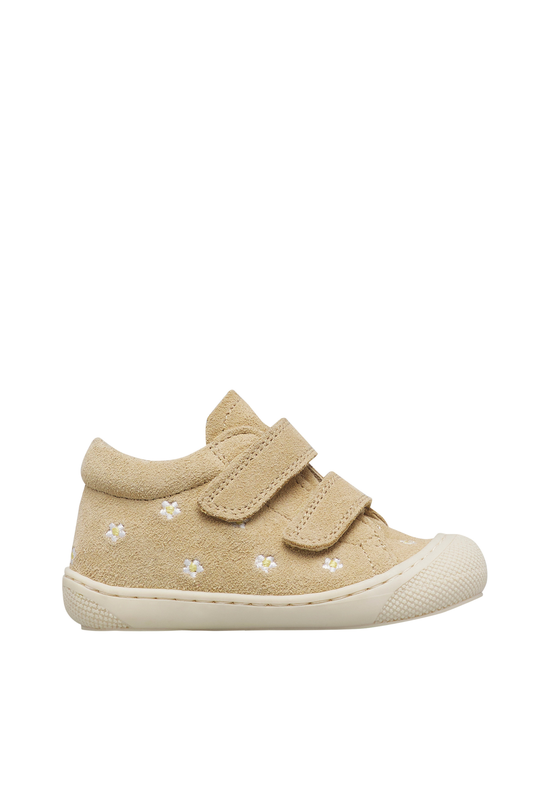 Chaussures premiers pas en suède COCOON VL EMBR.DAISIES, NATURINO
