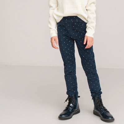 Star Print Velour Jeggings LA REDOUTE COLLECTIONS