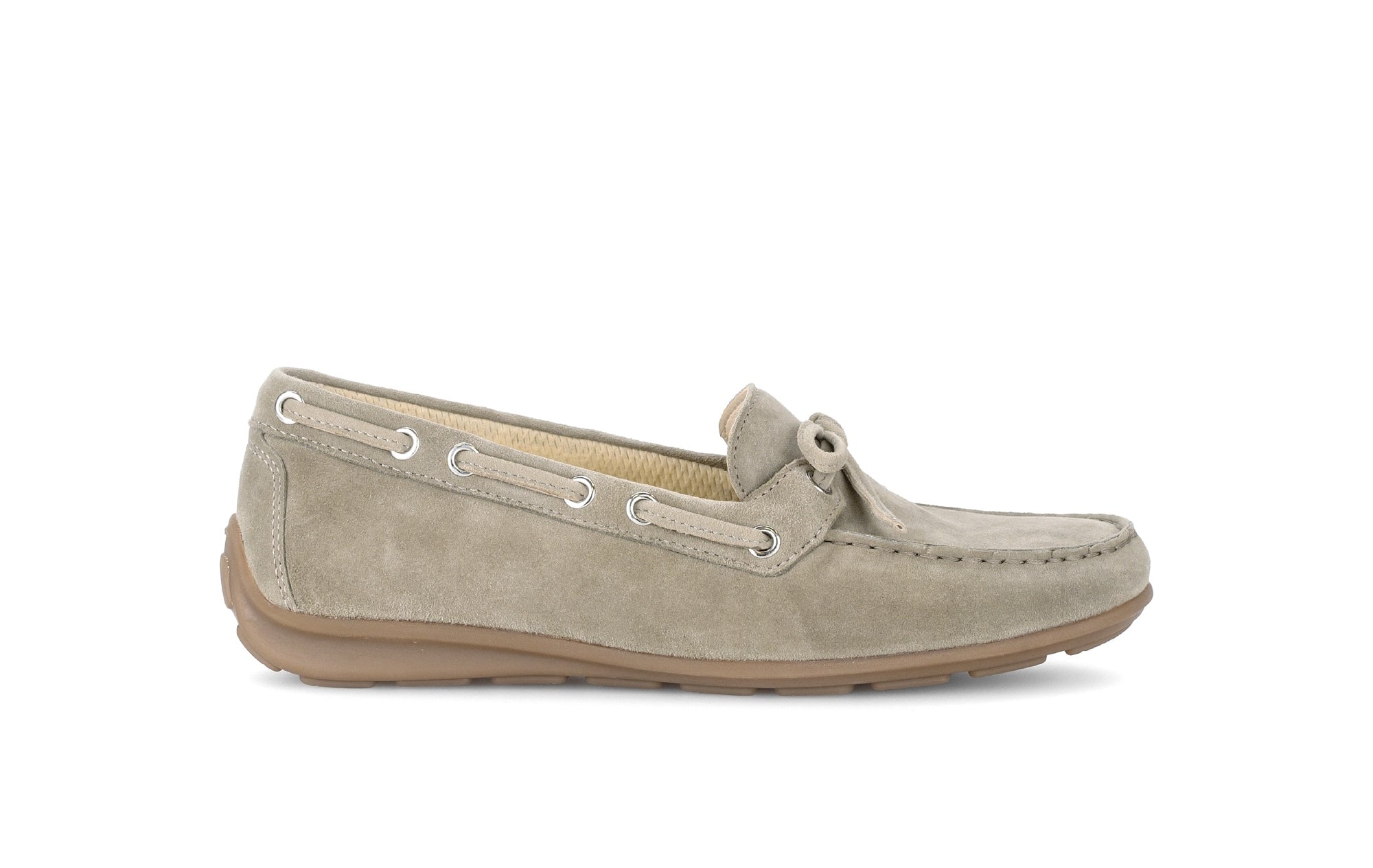Mocassins en cuir à talon compensé, GABOR