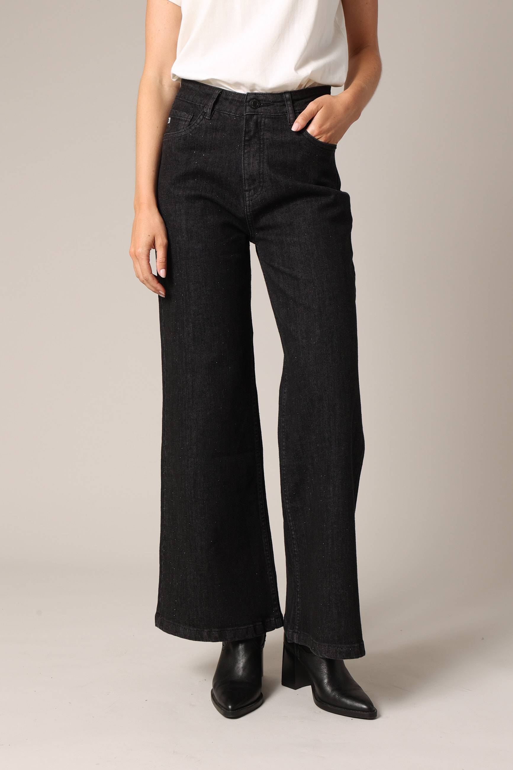 Jean large taille haute ELDA, DEELUXE