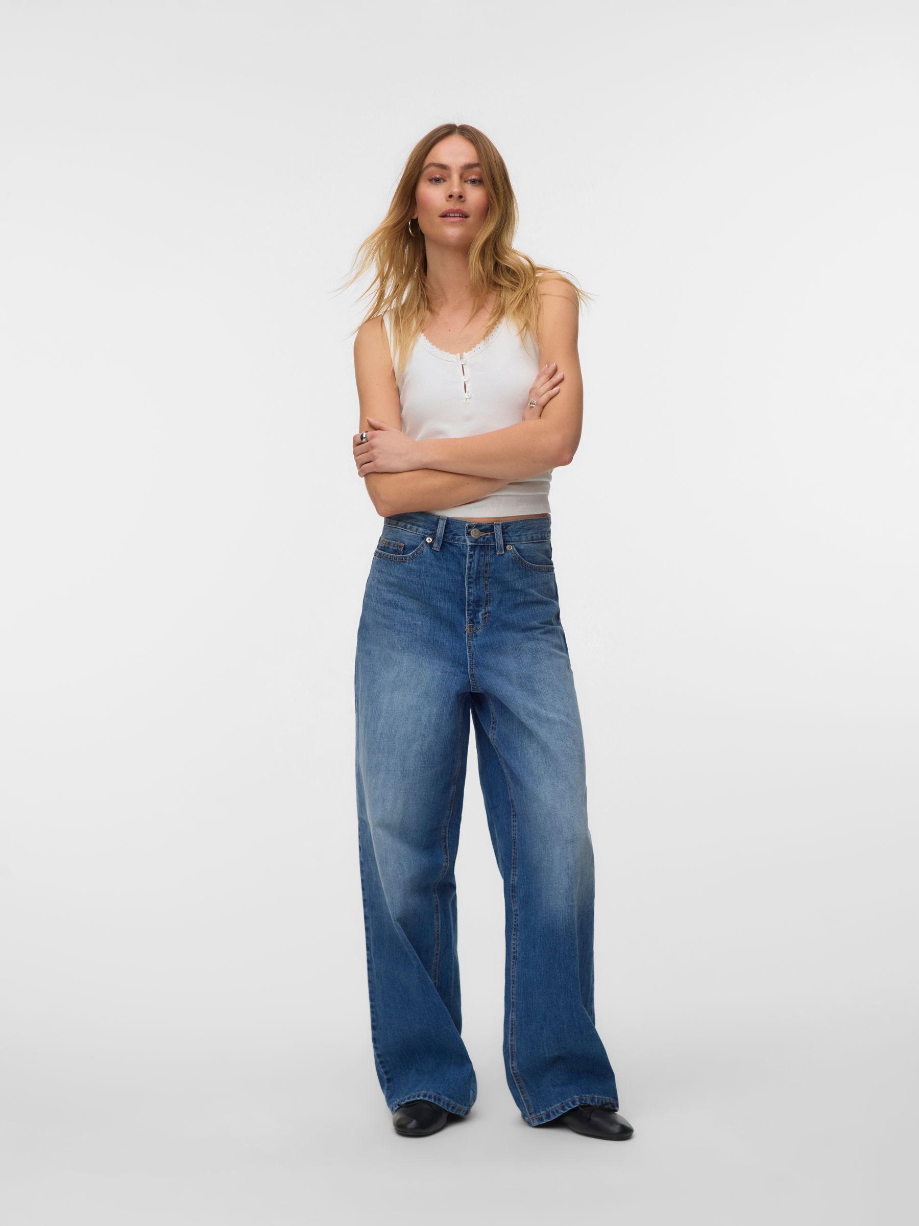 Jean À Coupe Large, VERO MODA