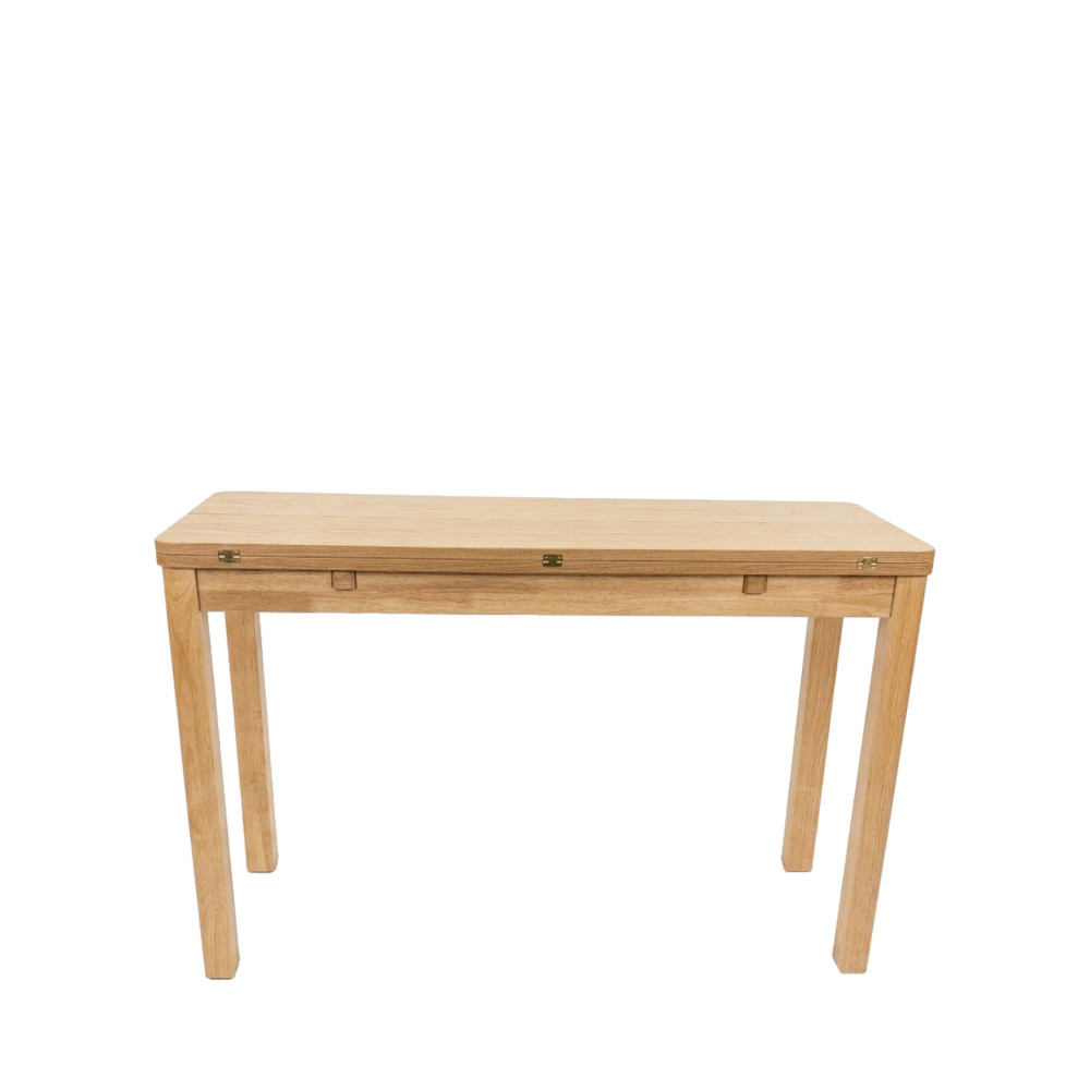 Table à manger extensible 2 à 4 personnes en bois 120x45-90cm- SHELDON, DRAWER