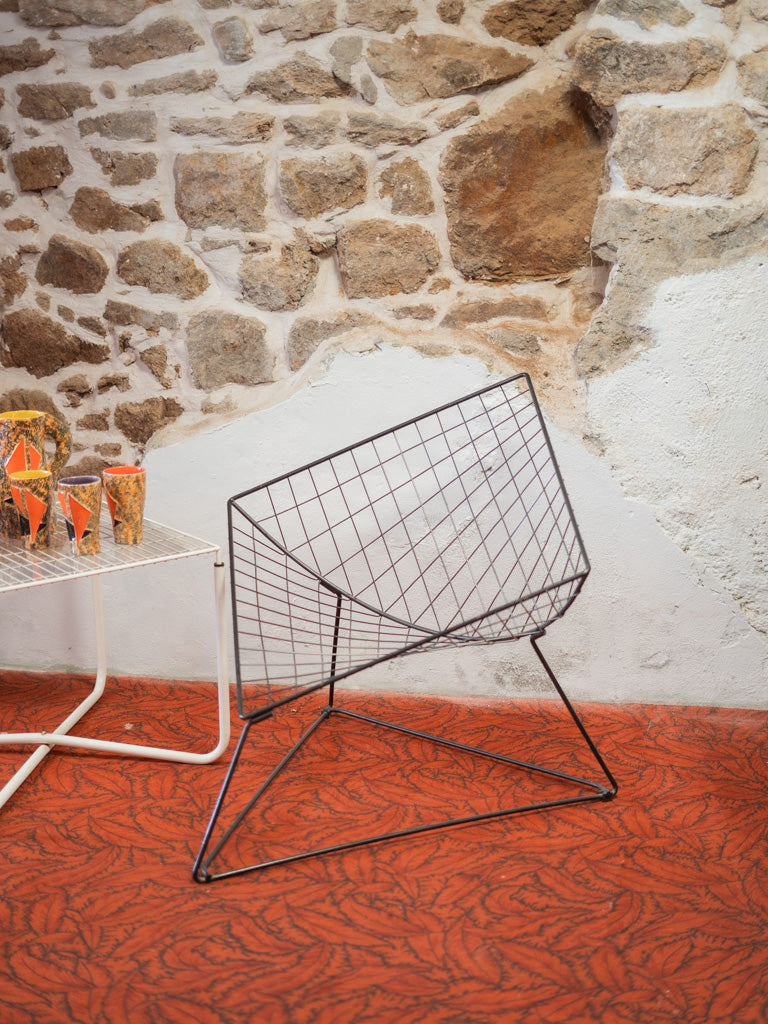 Fauteuil en acier Jakob N°601 - Bon état, DEBONGOUT