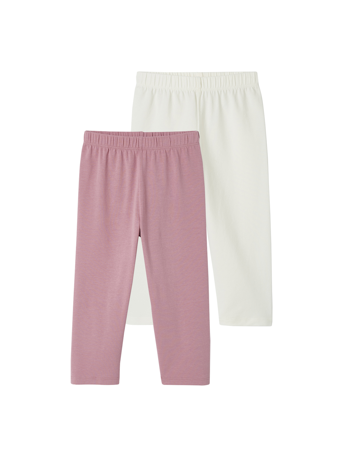 Lot de 2 leggings mi-mollets, VERTBAUDET