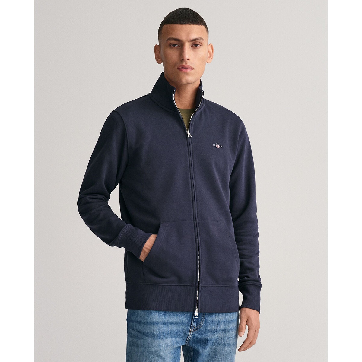 Sweat capuche homme discount zippé