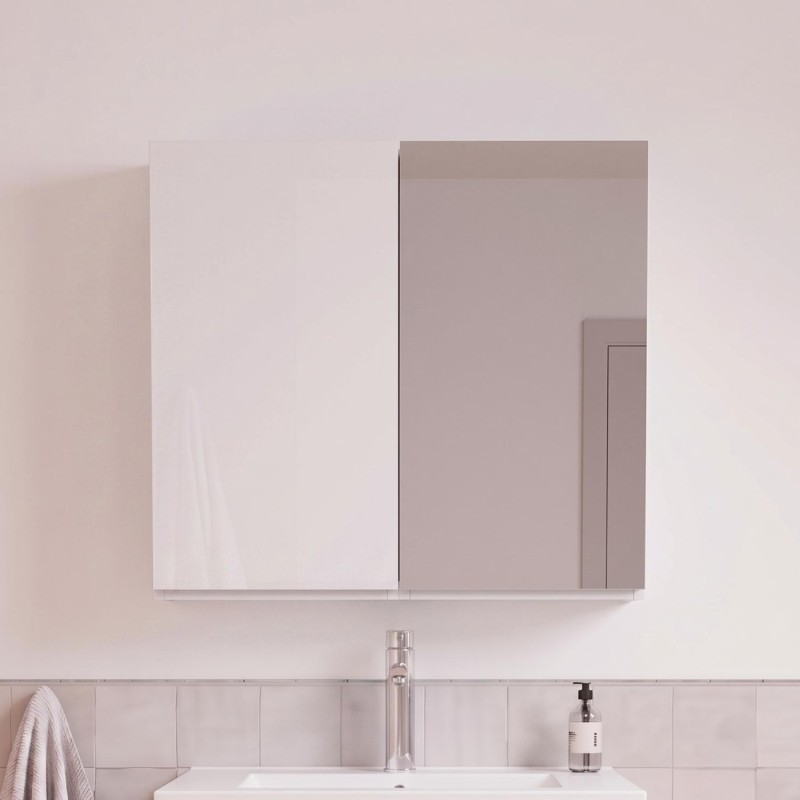 Armoire de toilette 60cm double porte avec miroir WILL, MOB IN