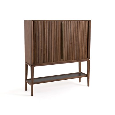 Liamca Walnut and Leather High Sideboard AM.PM