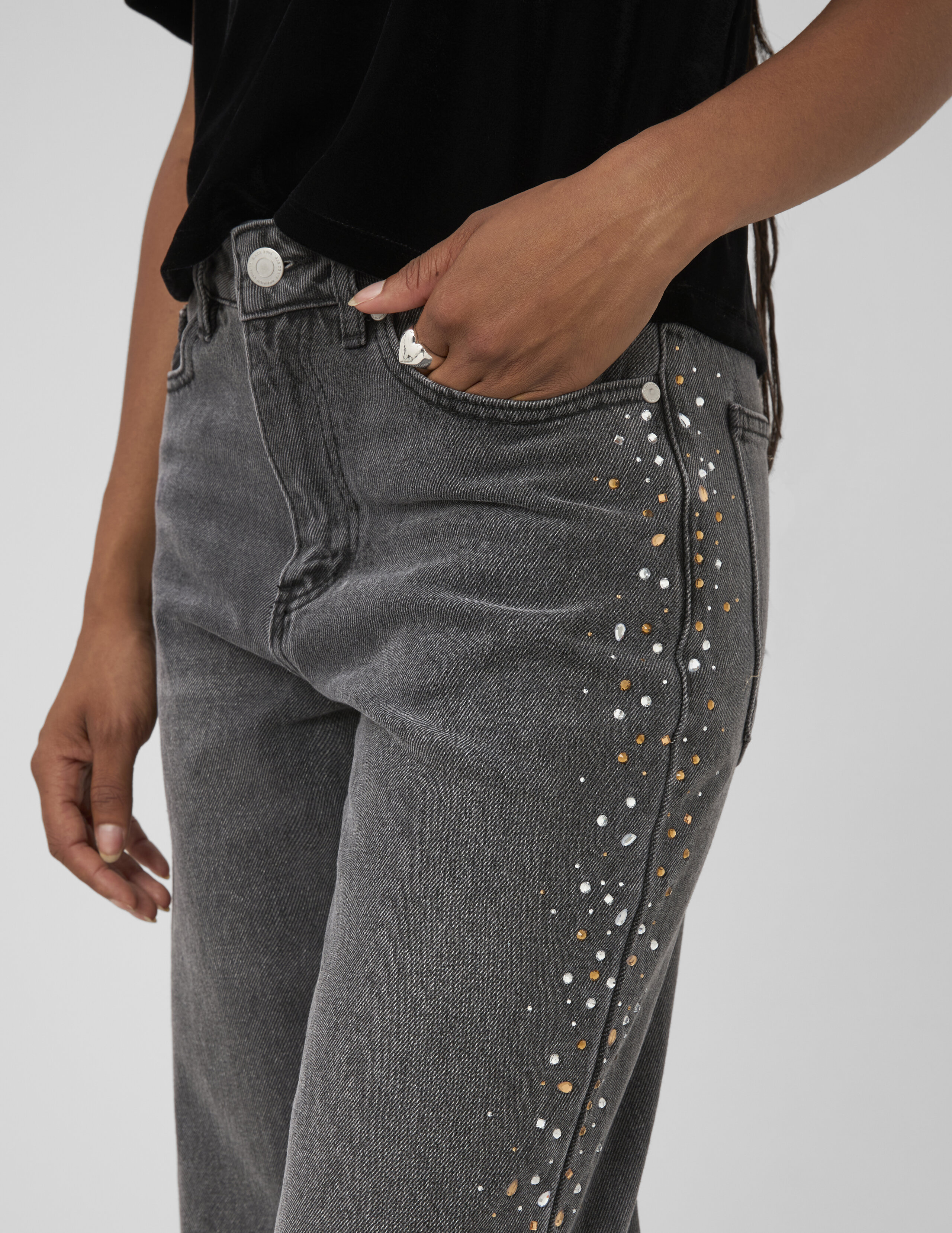 Jean droit strass, BZB