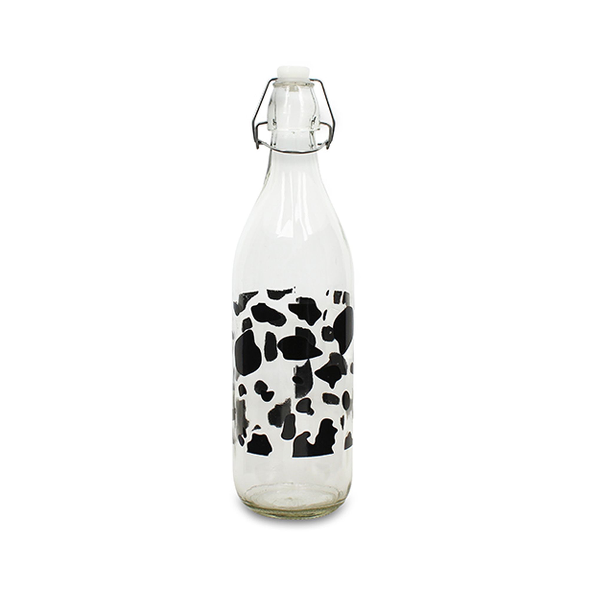 Bouteille 1 litre en verre, VACHE, NOVASTYL