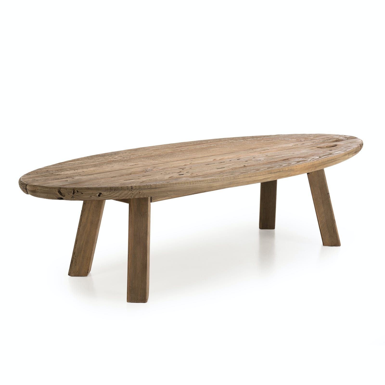Table basse ovale style campagne en pin DENVER, PIER IMPORT