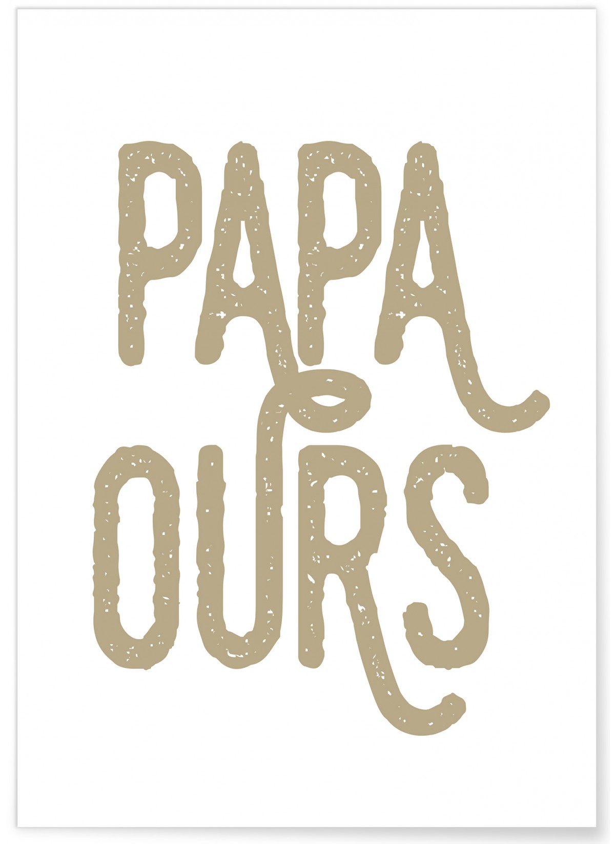 Affiche 'Papa ours', L'AFFICHERIE