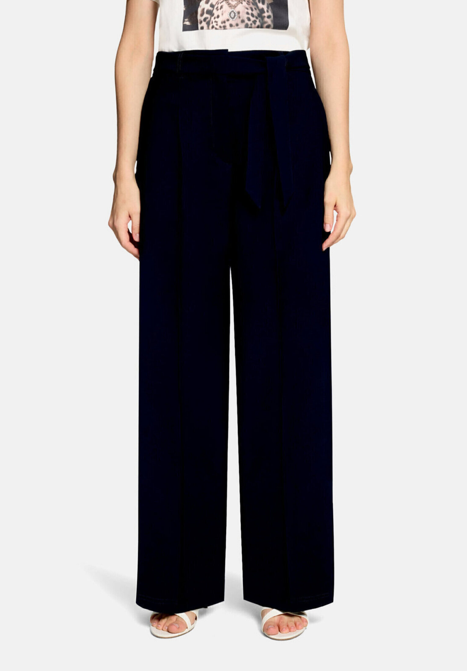 Pantalon en toile unicolore, BETTY BARCLAY
