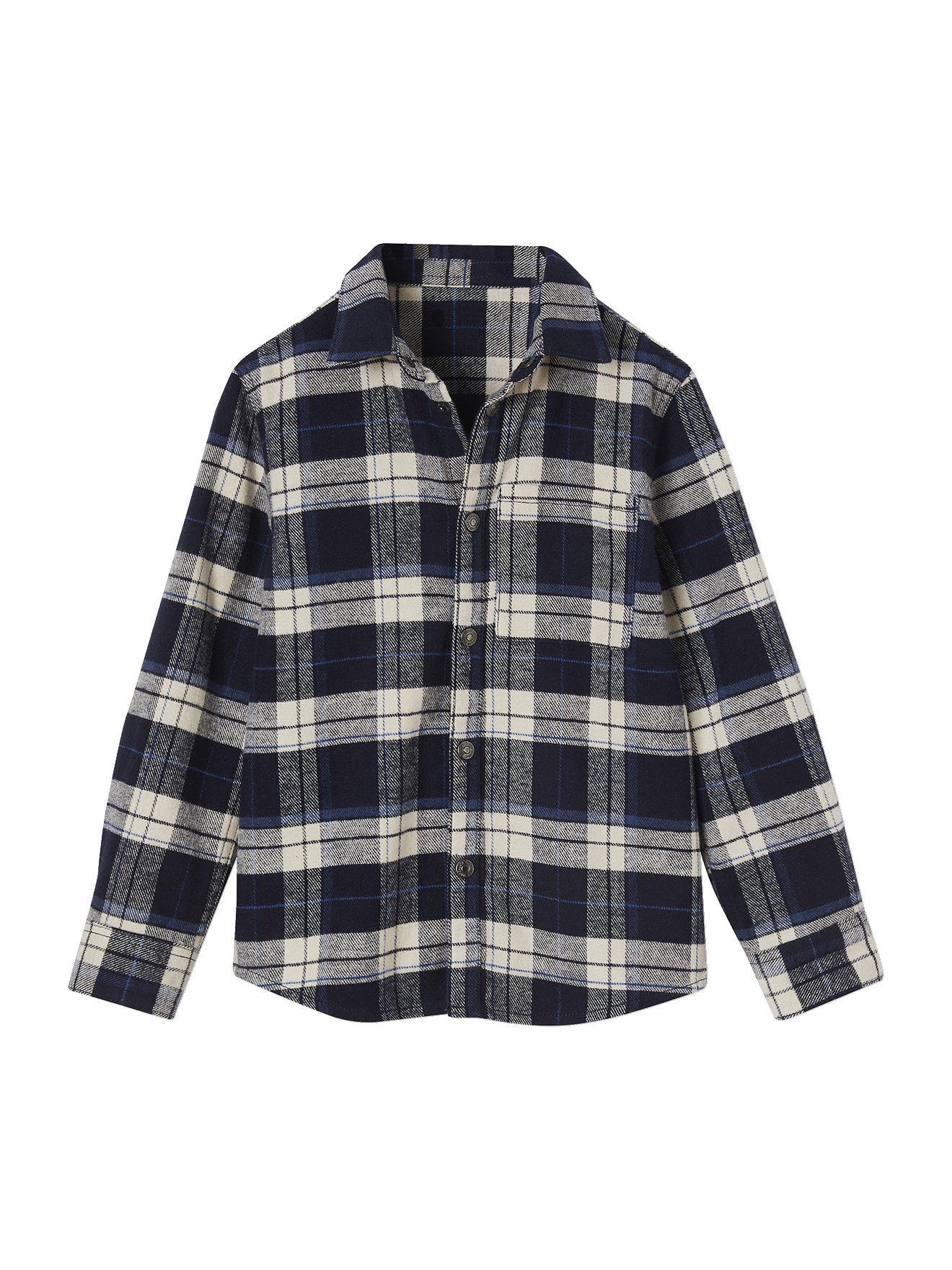 Chemise à carreaux en flanelle, VERTBAUDET