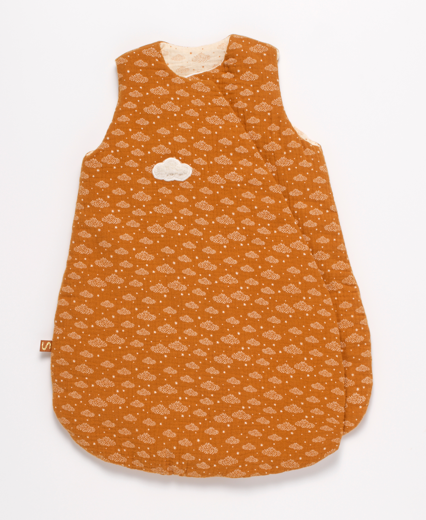 Gigoteuse bébé hiver croisée en double gaze de coton, SAUTHON