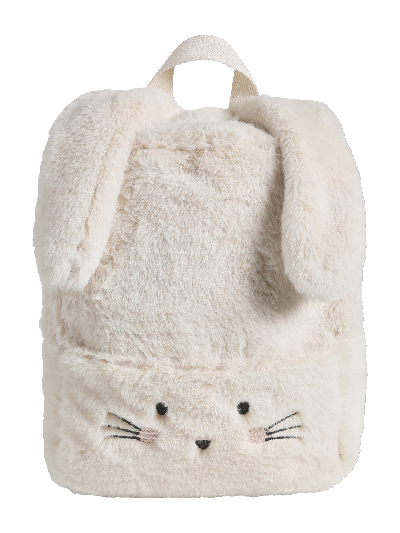 Sac à dos maternelle Lapinou en imitation fourrure, VERTBAUDET