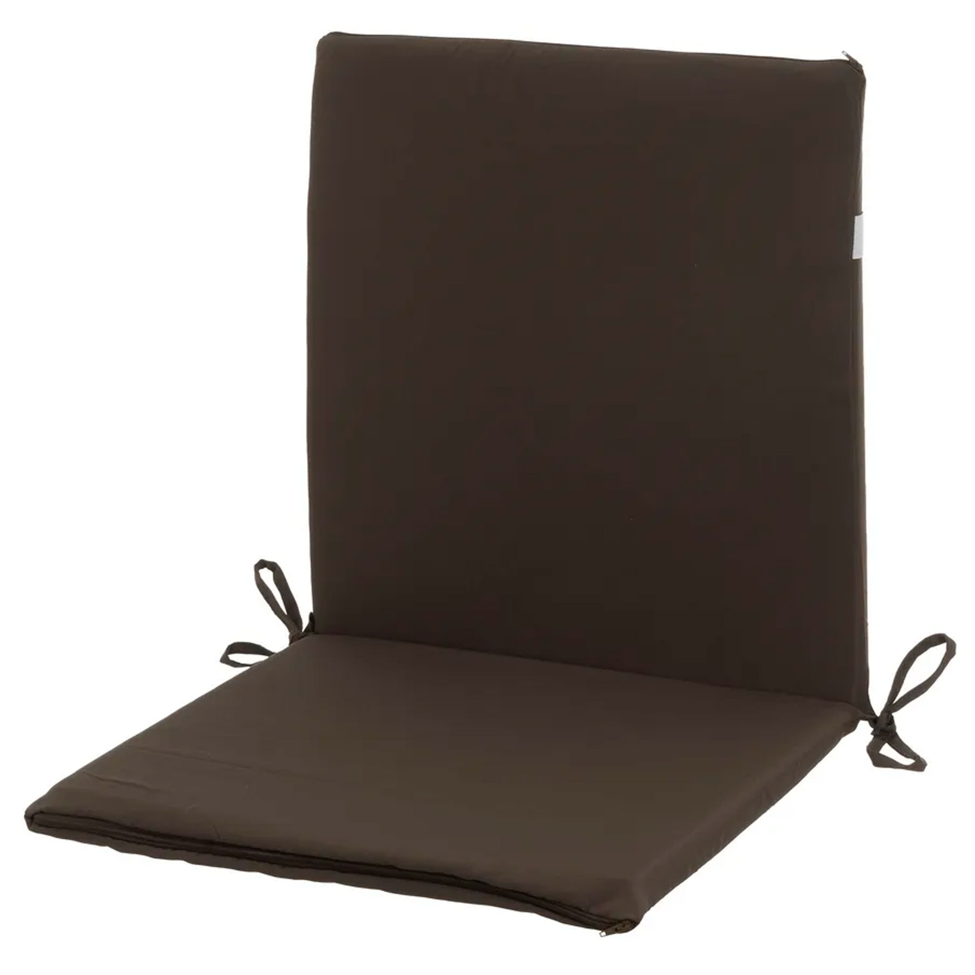 Coussin pour chaise de jardin marron résistant à l'eau 45x90x3cm, WADIGA