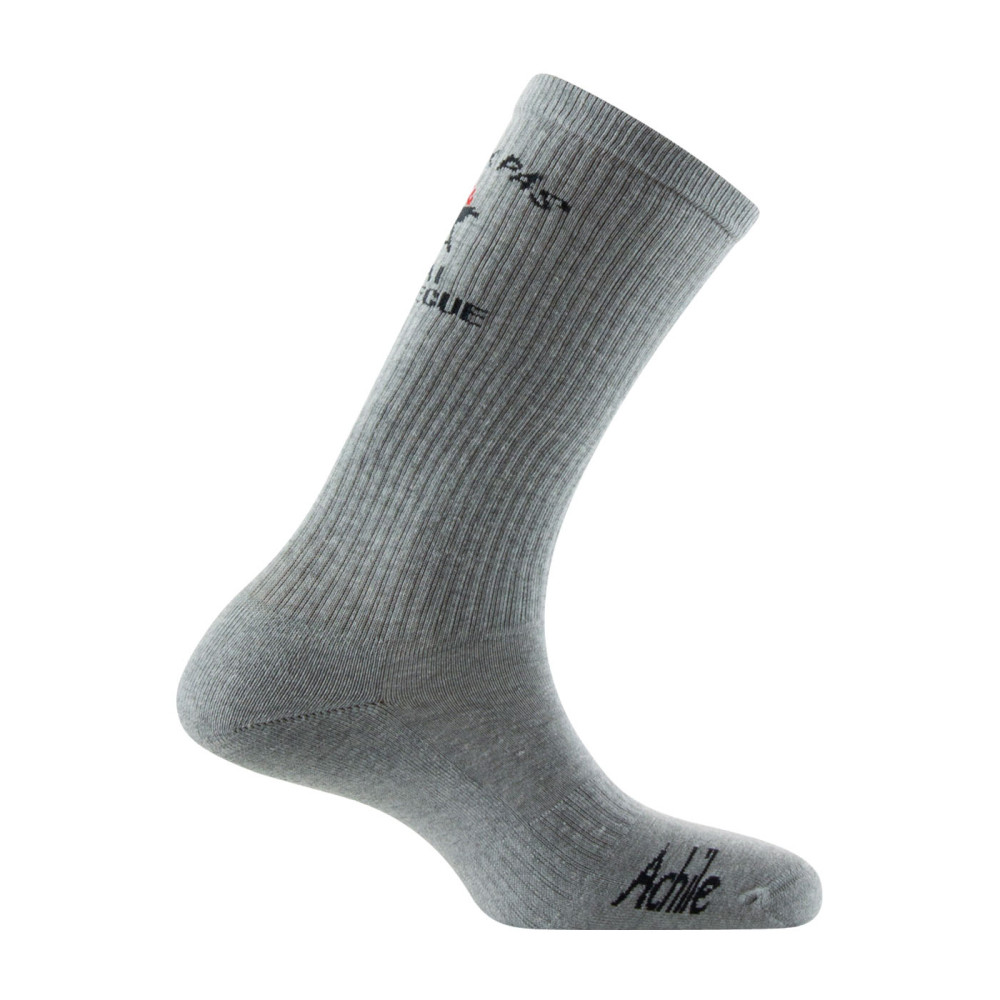 Mi-chaussettes à côtes 'j'peux pas, j'ai barbecue' Coton majoritaire, ACHILE