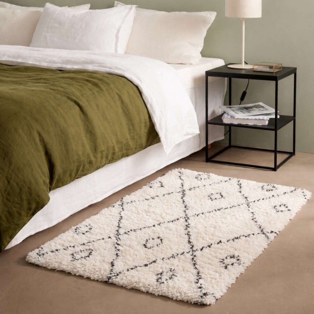 Tapis descente de lit poils longs 60x110cm, ORNAMI