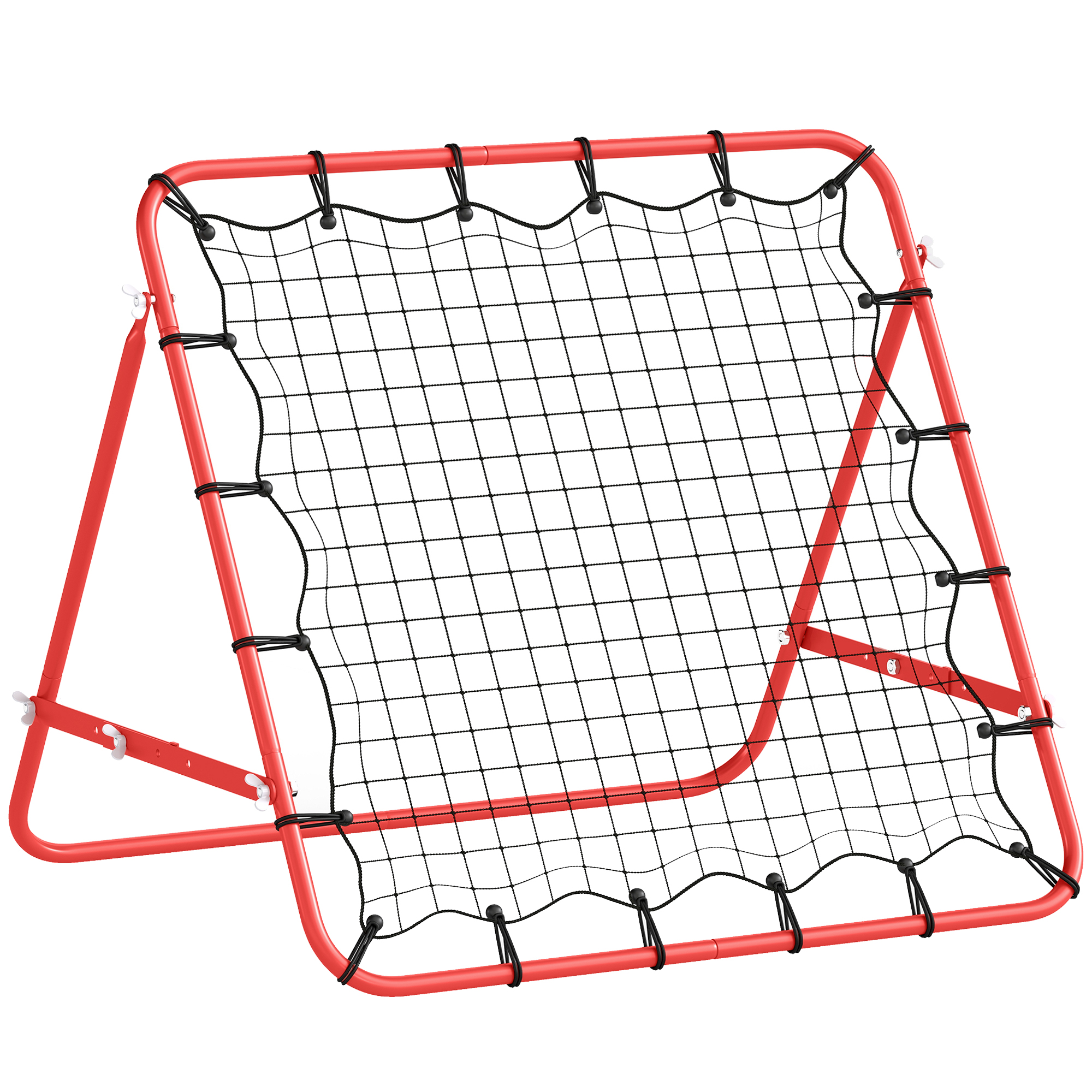 Filet de rebond pour le football PE Rouge, HOMCOM