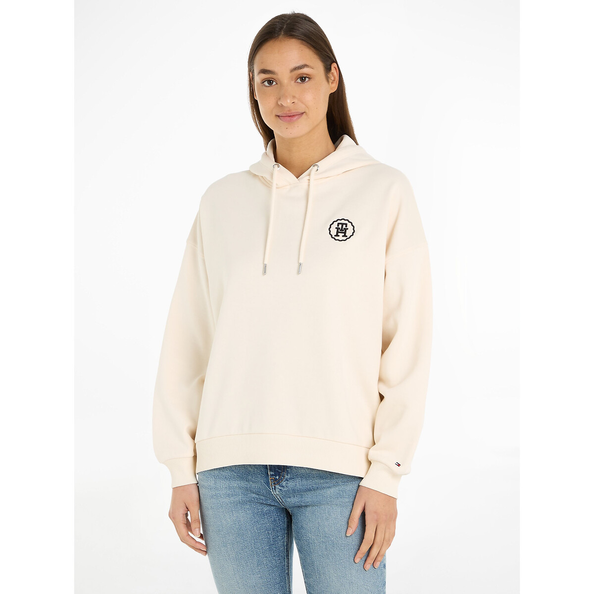 Tommy hilfiger clearance cream hoodie