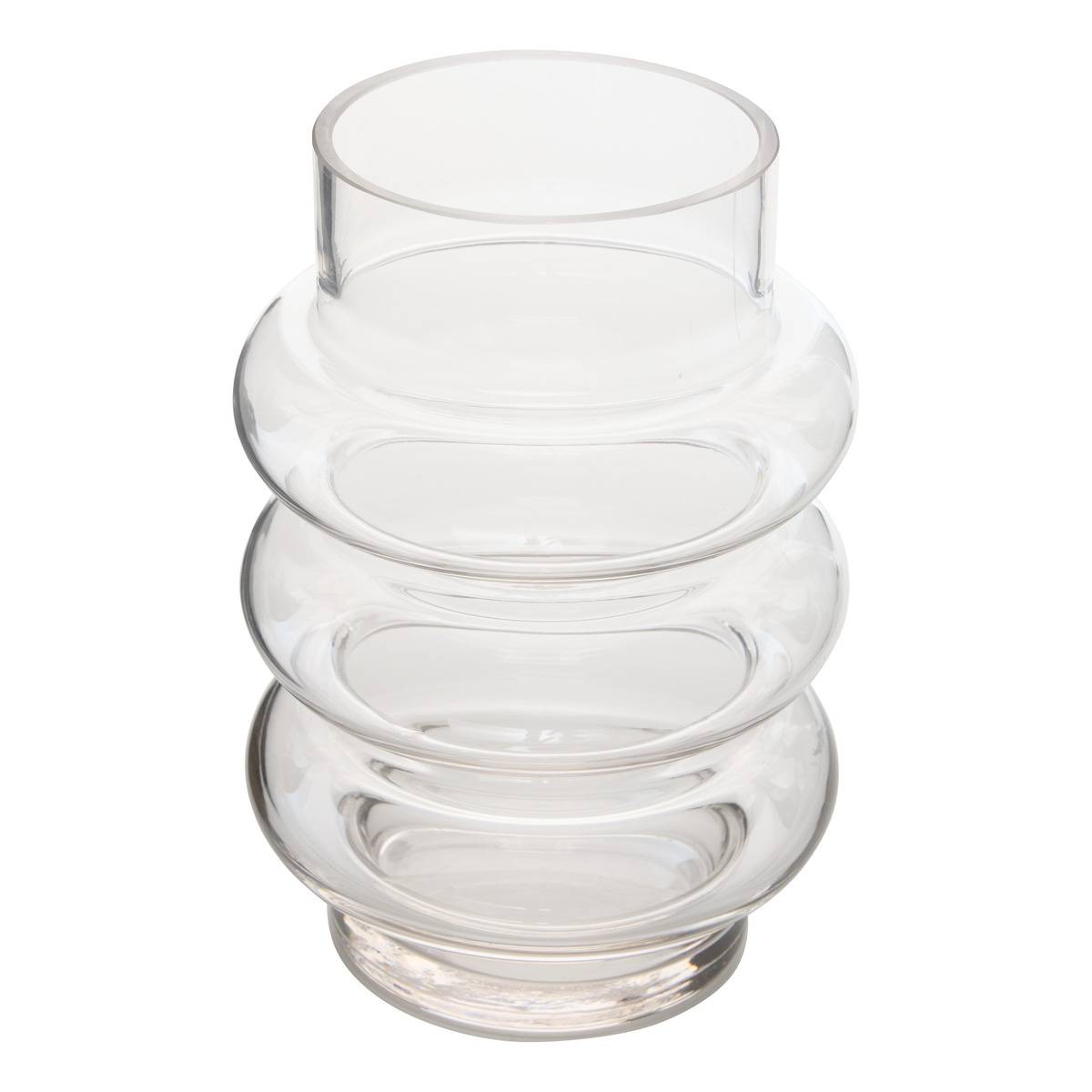 Vase galbé en verre MELTY, ATMOSPHERA