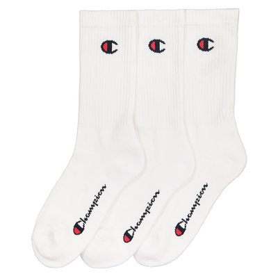 Pack of 3 Pairs of Socks with Small Logo in Cotton Mix CHAMPION